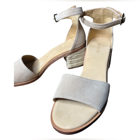 Soludos Capri mid ankle strap block wicker heel!🔥🔥 size 7.5 NEW IN BOX🔥 - Picture 8 of 12